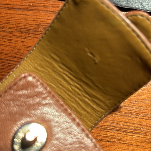 Coach Marietta Burnish Calf Turnlock Booties ginger color - Picture 9 of 9